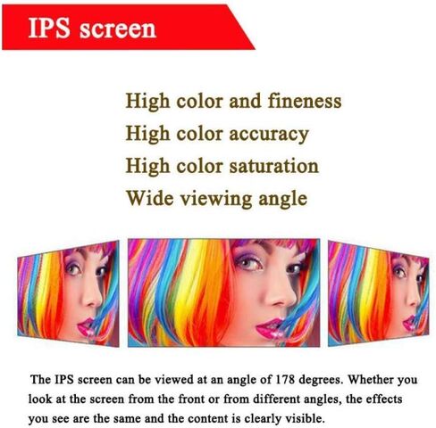 Digital Photo Frame, 10 Inch IPS Screen Digital Photo Frames with USB SD Card Slots and Remote Control Digital Picture Frame HD 16:9 Widescreen 1024 * 600 (White1024*600) (Black1280*800) in Kuwait
