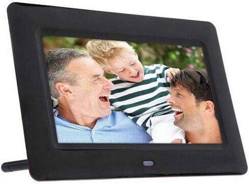 13 Inch Digital Photo Frame Alarm Clock Slideshow Mp3/4 Player Remote Control Kit,White (Black) (Black) in Kuwait