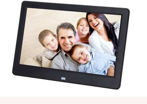 13 Inch Digital Photo Frame Alarm Clock Slideshow Mp3/4 Player Remote Control Kit,White (Black) (Black) in Kuwait