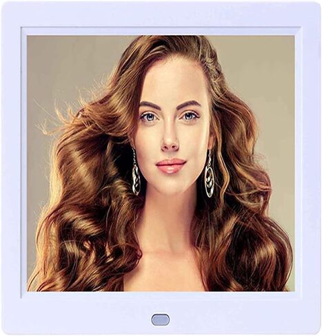 Digital Picture Frames Digital Photo Frame Led Display Photo/music/video Player Calendar, Support Usb Drive And Sd Card Digital Photo Frame photo frame digital (Black 8 inch) (White 8 inch+16G card) in Kuwait