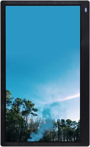 15.6 inch IPS Screen Multi-Function Full Format Digital Photo Frame Video Advertising Machine high Resolution Electronic Photo Frame Black/White 1080P Gift (Black) in Kuwait