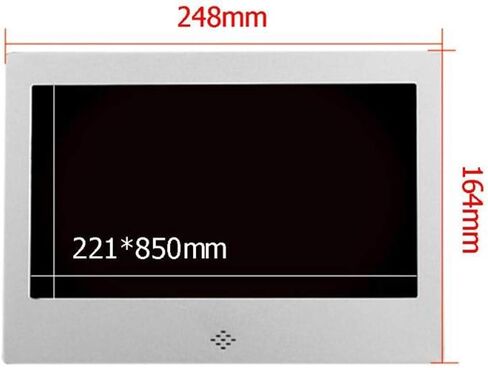 Metal Digital Photo Frame 10 Inch 1024 600 IPS Display with Music MP3 Calendar, Alarm Clock, USB and SD Card Slots and Remote Control, Wall Mounted, Metalsilver (Metalsilver) in Kuwait