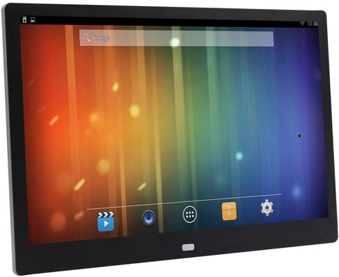 Photo Frame 10 inch Electronic WiFi Version Digital Android one Machine Commercial Advertising Machine Supports Music, Video, Picture Playback Gift (Black) in Kuwait