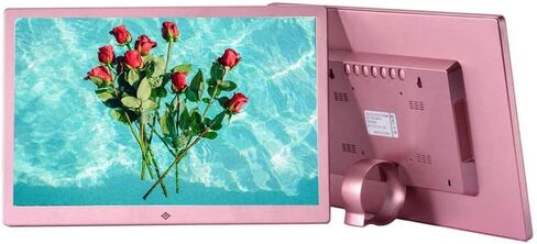 Digital Photo Frame 15.4 Inch 1280x800 High Resolution 16:9 FHD IPS Screen Digital Picture Frames Digital Picture Frame Support HDMi Input 1080P HD Video Playback (Black 15 Inch) (Rose Gold 15 Inch) in Kuwait