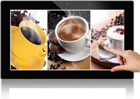 21.5 Inch Digital HD Picture Frame, 1920 * 1080 Full HD 16:9 IPS Display with Motion Sensor Photo/Music/Video Player, Support USB and SD Card Gift in Kuwait
