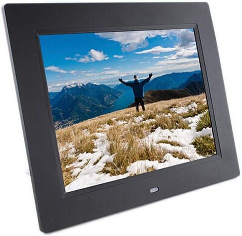 Digital Photo Frame, 9.7 Inch 1024x768 IPS Resolution Screen with Multi-Function Remote Control Support Photo/Music/Video Player Calendar Alarm Auto On/Off Gift in Kuwait
