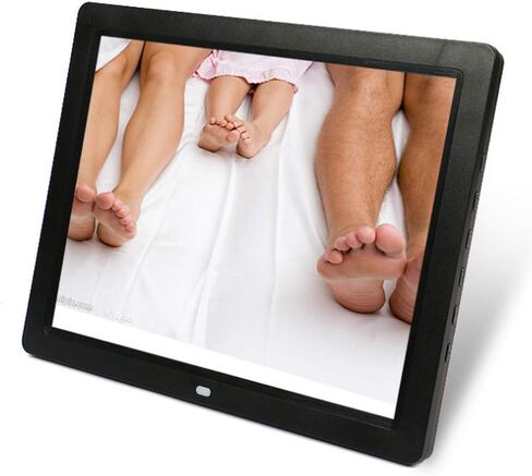 Digital Photo Frame, 9.7 Inch 1024x768 IPS Resolution Screen with Multi-Function Remote Control Support Photo/Music/Video Player Calendar Alarm Auto On/Off Gift in Kuwait