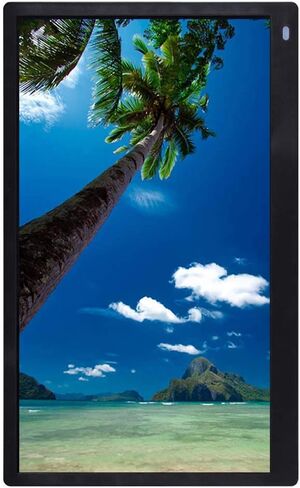 Photo Frame 12.5-inch LED high-Definition Screen IPS Full-View Digital Electronic HD Commercial Advertising Machine Supports Loop Playback, time Switch, Split Screen Playback Gift (Black) in Kuwait