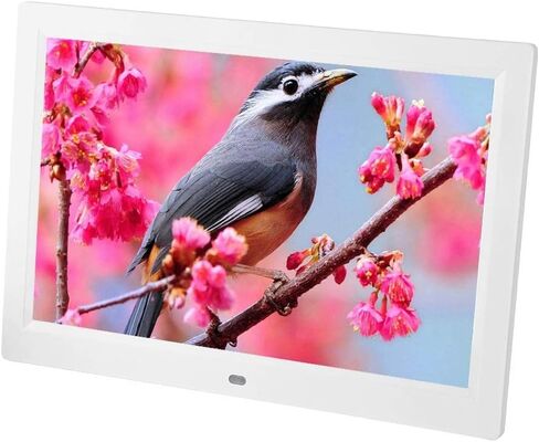 Digital Photo Frame, 20 Inch Digital Frame with IPS Display Screen Photo, Music, Video Player Calendar Alarm Support USB and Sd Card, Remote Control (Black) (White) in Kuwait