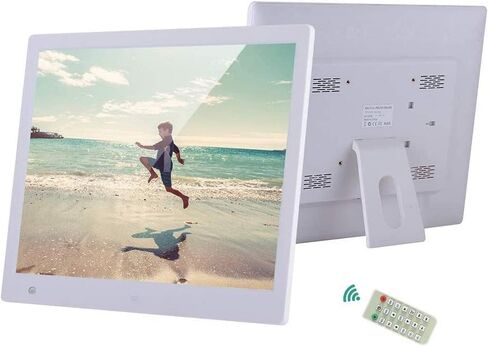 16 Inch Digital Photo Frame, Digital Picture Frame 1600 * 1200 High Resolution Full IPS HD Picture Video Frame with MP3 Music, Calendar, Alarm Clock, Video Player,supports Multiple File Formats in Kuwait