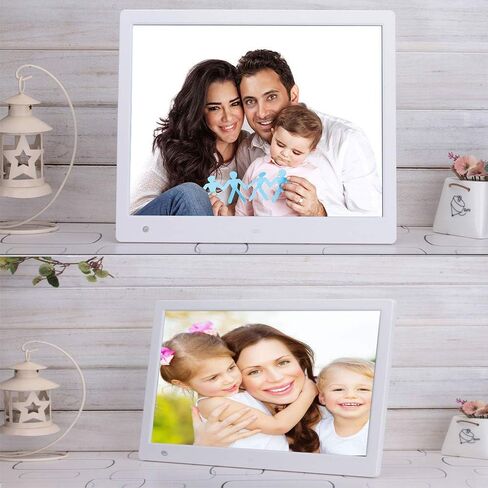 16 Inch Digital Photo Frame, Digital Picture Frame 1600 * 1200 High Resolution Full IPS HD Picture Video Frame with MP3 Music, Calendar, Alarm Clock, Video Player,supports Multiple File Formats in Kuwait