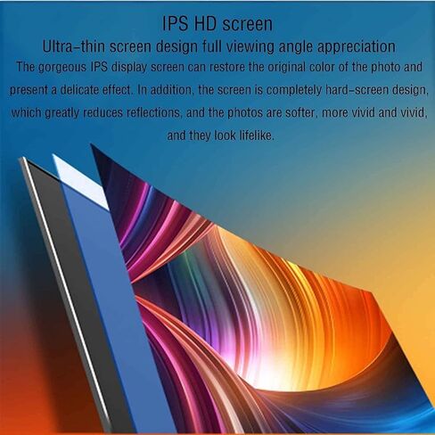 Digital Picture Frames 13- inch High- Definition Home Digital Photo Frame Set- up Photo Loop Player Photo Frame Digital (Black Standard) (White Standard) in Kuwait