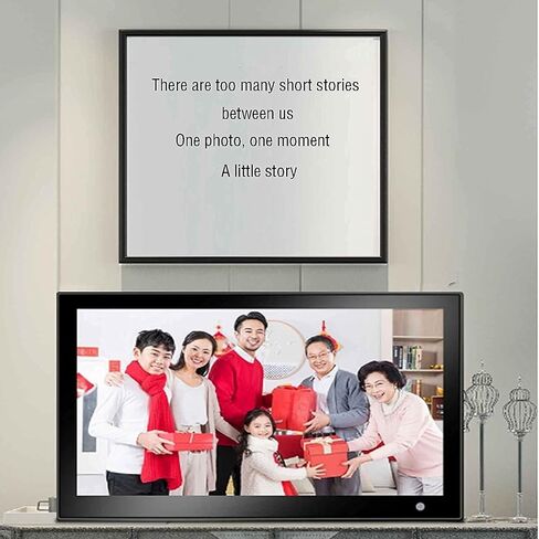 Digital Picture Frames 13- inch High- Definition Home Digital Photo Frame Set- up Photo Loop Player Photo Frame Digital (Black Standard) (White Standard) in Kuwait