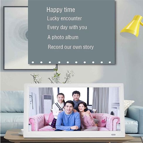 Digital Picture Frames 13- inch High- Definition Home Digital Photo Frame Set- up Photo Loop Player Photo Frame Digital (Black Standard) (White Standard) in Kuwait