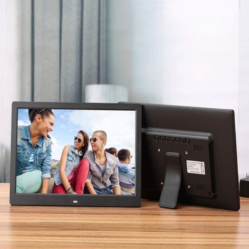 Digital Photo Frame 13 inch,1280 * 800 High Resolution Advertising Media Player with Photo/Music/Video Player & Calendar Alarm Function & Remote Control Gift in Kuwait