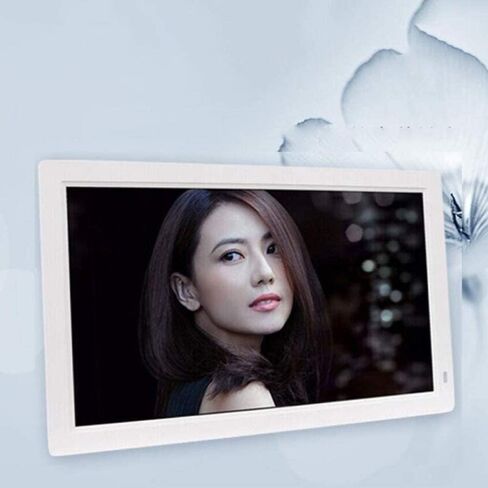Photo Digital Photo Frame 18.5 Inch Hd Digital Photo Frames 16:9 Widescreen Led Screen with USB/Sd Card Slots and Remote Control Digital Picture,White in Kuwait