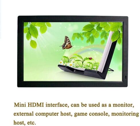 Photo Digital Photo Frame 18.5 Inch Hd Digital Photo Frames 16:9 Widescreen Led Screen with USB/Sd Card Slots and Remote Control Digital Picture,White in Kuwait
