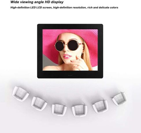 Photo 21.5 Inch Digital Photo Frame, 1920 * 1080 Hd Resolution Ultra-Thin Led Hd Wall-Mounted Motion Sensor Remote Control Multimedia and Multifunctional Photo Frame, Video Player in Kuwait