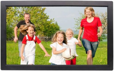 Photo 21.5 Inch Digital Photo Frame, 1920 * 1080 Hd Resolution Ultra-Thin Led Hd Wall-Mounted Motion Sensor Remote Control Multimedia and Multifunctional Photo Frame, Video Player in Kuwait