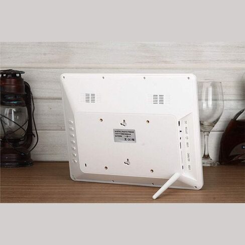 Photo 12 Inch Hd Digital Photo Frame with 1024 * 768 High Definition, Free 10Gb Online Storage and Motion Sensor,White in Kuwait