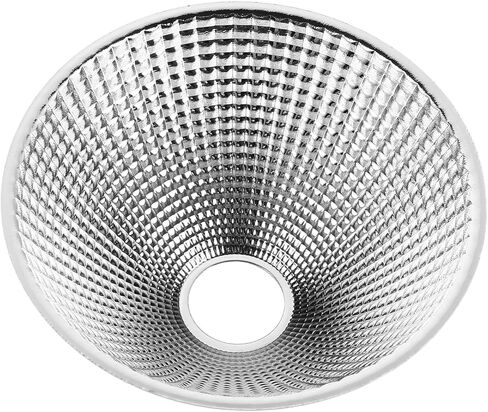 HOMSFOU LED Light Reflector Cup Accessory for Indoor Precision Work Lighting, Aluminum Material with Smooth Surface Finish, Silver Color, Prolongs Lifespan and Enhances Flashlight Lighting in Kuwait