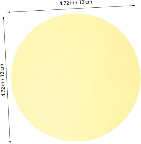 CALLARON 10pcs Round Self-Adhesive Light Correction Gel Sheet for LED Spotlights and Lamps, Yellow Pet Film 12x12cm, for Video and Home Decoration Ambient Lighting in Kuwait