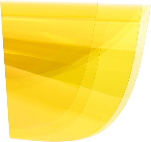 CALLARON 10pcs Round Self-Adhesive Light Correction Gel Sheet for LED Spotlights and Lamps, Yellow Pet Film 12x12cm, for Video and Home Decoration Ambient Lighting in Kuwait