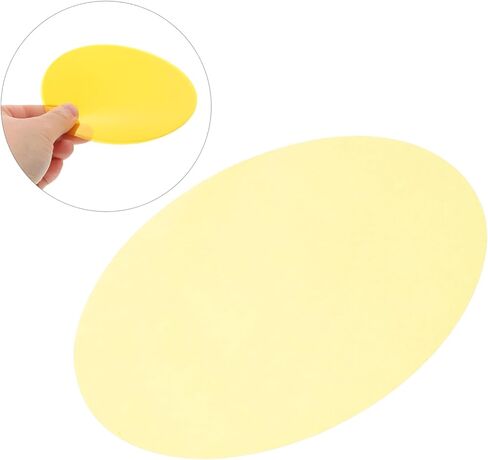 CALLARON 10pcs Round Self-Adhesive Light Correction Gel Sheet for LED Spotlights and Lamps, Yellow Pet Film 12x12cm, for Video and Home Decoration Ambient Lighting in Kuwait