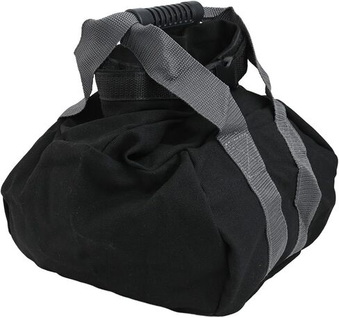 Adjustable Canvas Kettlebell Sandbag for Strength Training, 0-35 lb Fitness Workout Bag with Grip Handles in Kuwait