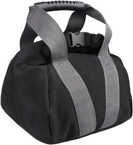 Adjustable Canvas Kettlebell Sandbag for Strength Training, 0-35 lb Fitness Workout Bag with Grip Handles in Kuwait
