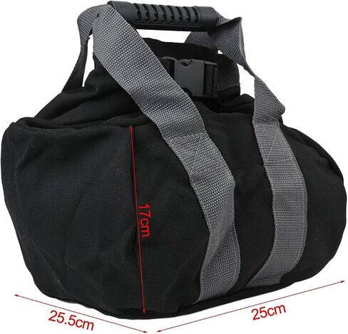 Adjustable Canvas Kettlebell Sandbag for Strength Training, 0-35 lb Fitness Workout Bag with Grip Handles in Kuwait