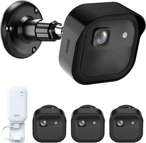 Blink Outdoor 2K Mount, Wall Mount for Blink Outdoor 2K+ Camera, 5 Pack | Weatherproof Covers, 360°Adjustable Blink Wall Mount, Space-Saving Outlet Wall Mount for Sync Module, Snap-on Install, Black in Kuwait