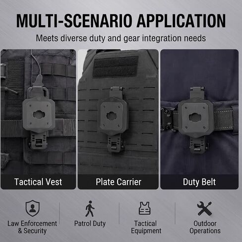 Axon Body Camera Mount, Heavy Duty MOLLE (Single) | Tactical holder compatible with Axon Body 2, 3, and 4. Securely attaches to vests, duty uniforms, and standard webbing. in Kuwait