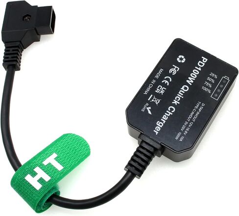 D-Tap to USB-C PD 100W Power Converter Adapter for Sony DSLR Camera Monitor Phone Laptop, Type C, 12-16.8V V-Lock Gold Mount Battery, Bidirectional in Kuwait