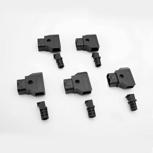 5PCS D-Tap P-Tap Male DIY Connectors for V Mount Gold Mount Battery, Solder Type Power Plug Adapter for DSLR ARRI RED Camera Monitor LED Light Anton Bauer IDX in Kuwait