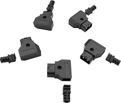 5PCS D-Tap P-Tap Male DIY Connectors for V Mount Gold Mount Battery, Solder Type Power Plug Adapter for DSLR ARRI RED Camera Monitor LED Light Anton Bauer IDX in Kuwait