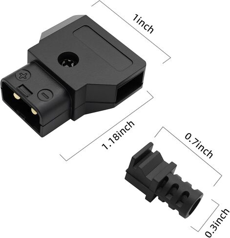 5PCS D-Tap P-Tap Male DIY Connectors for V Mount Gold Mount Battery, Solder Type Power Plug Adapter for DSLR ARRI RED Camera Monitor LED Light Anton Bauer IDX in Kuwait