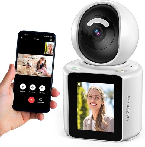 TMEZON Video Pet Dog Camera Indoor Two Way Wireless Security Camera Monitor 1080P with Phone app and Motion Detection,Baby/Elderly/Nanny Audio Calling Device Pan Tilt in Kuwait