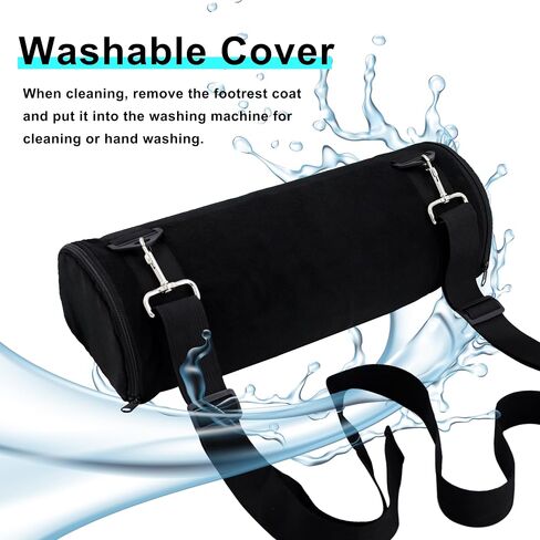 Car Seat Foot Rest for Kids, Toddler Booster Seat Leg Rest Support | Convenient Travel Car Accessories with Long Adjustable Strap, Quick Install Leg Comfort Pedal(Black ) in Kuwait