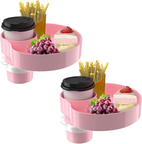 Kids Car Seat Tray, Travel Tray with Cup Holder for Toddler Baby, Kids Car Seat Food Snack Organizer for Road Trip, Stroller snack Organizer Travel Must Haves Toddler Must Haves (Cyanine, 1 PCS) in Kuwait