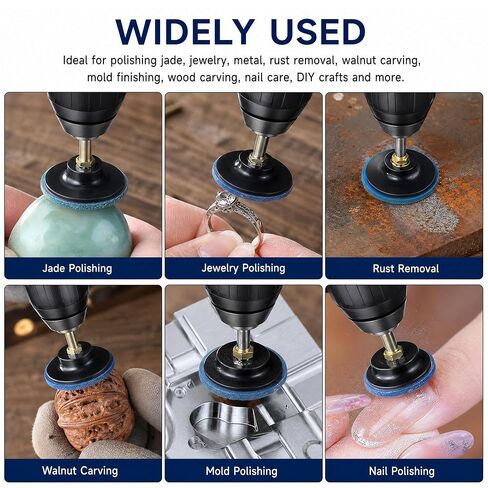 4Pack Sanding Discs Holder Quick Change Disc Pad Holder with 1/4" Removable Shanks Twist on Disc Holders 1 Inch 2 Inch 3 Inch Holders for Die Grinder Accessories Polishing Rotating Tools in Kuwait