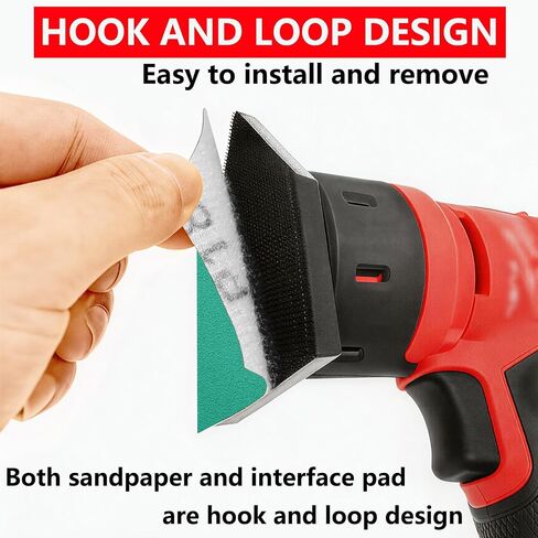 FOWOK 80Pcs Sandpaper for Milwaukee Orbital Sander with 2 Foam Sanding Pads in Saudi Arabia