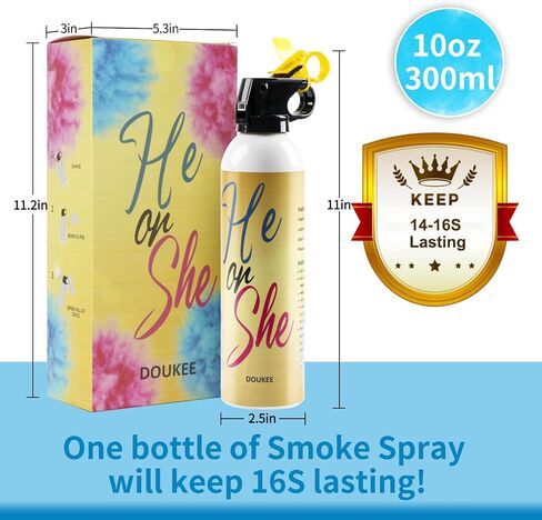 Gender Reveal Fire Extinguisher Blue & Confetti Poppers, 2 Pack Confetti Poppers & 2 Pack Smoke Spray for Baby Shower Gender Reveal Party, Blue Powder Reveal Set for Photo Props and Party Supplies in Kuwait