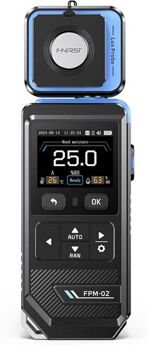 FNIRSI FPM-02 Digital Light Meter – 200,000 Lux/fc, 270° Rotating Sensor, 1500mAh Rechargeable Battery, IPS Backlight Display for Plant & Home Light Testing in Kuwait