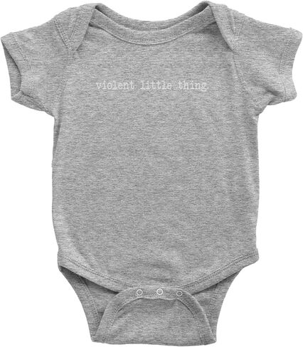 Typeface Violent Little Thing Infant One-Piece Bodysuit, Soft Cotton in Kuwait