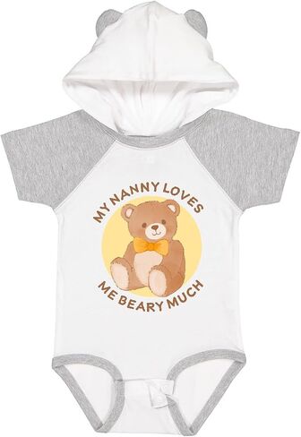 inktastic My Nanny Loves Me Beary Much Baby Bodysuit in Kuwait