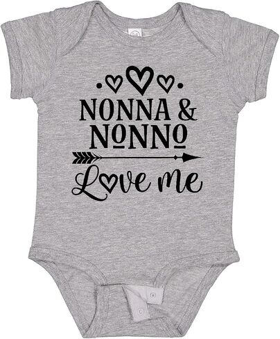 inktastic Nonna and Nonno Love Me Baby Bodysuit in Kuwait