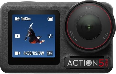DJI Osmo Action 5 Pro Standard Combo 4K Waterproof Camera Bundle with 2-Year Warranty, 128GB MicroSD Card, USB Reader, Backpack - 1/1.3" Sensor, Dual OLED Touchscreens, Vlogging in Kuwait