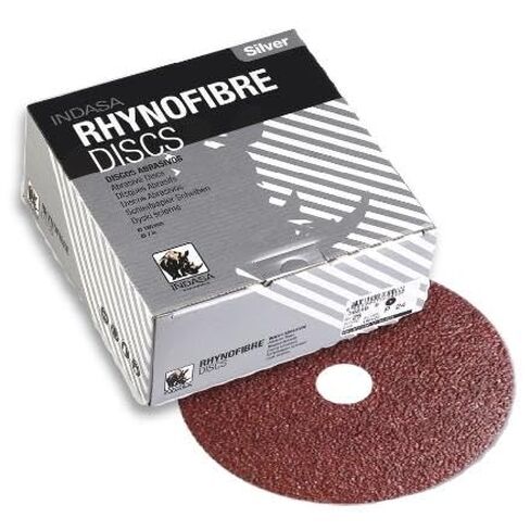 Buy Indasa 7" Rhynofibre "A" Silver Resin Fiber Grinding Discs, 2000 Series 60 in Kuwait