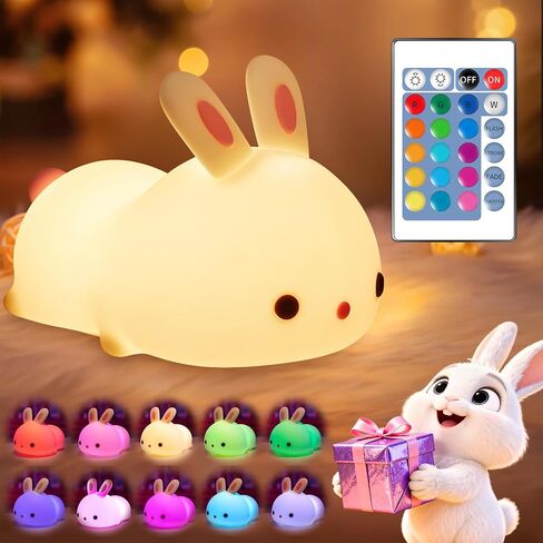 Dinosaur Toys for Kids 3-5, Remote 16 Colors Silicone Night Light for Kids | Dimmable 10 Brightness,Rechargeable 1200mAh Squishy Sensory Bedside Lamp Room Decor, Boy Toys for 3-8 Year Old Birthday Gifts in Kuwait